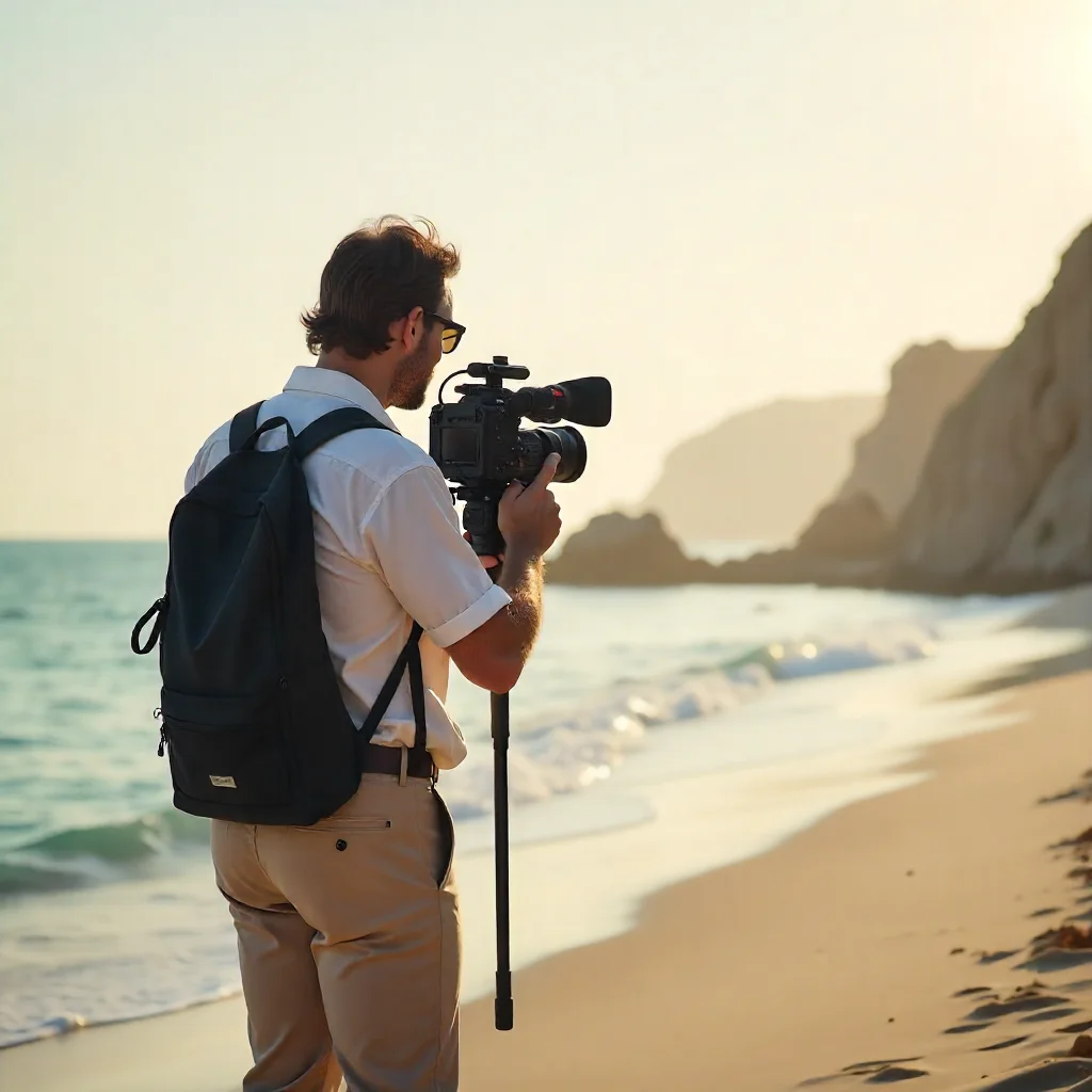 A man from the redx media is shooting the visual